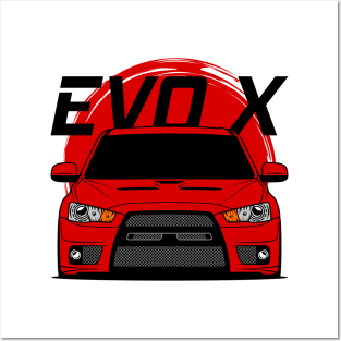 Red EVO X Posters and Art